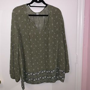 Long sleeve blouse